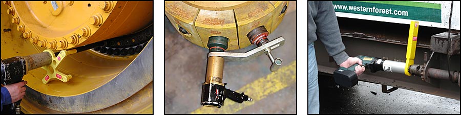Custom reaction arms for RAD air wrench